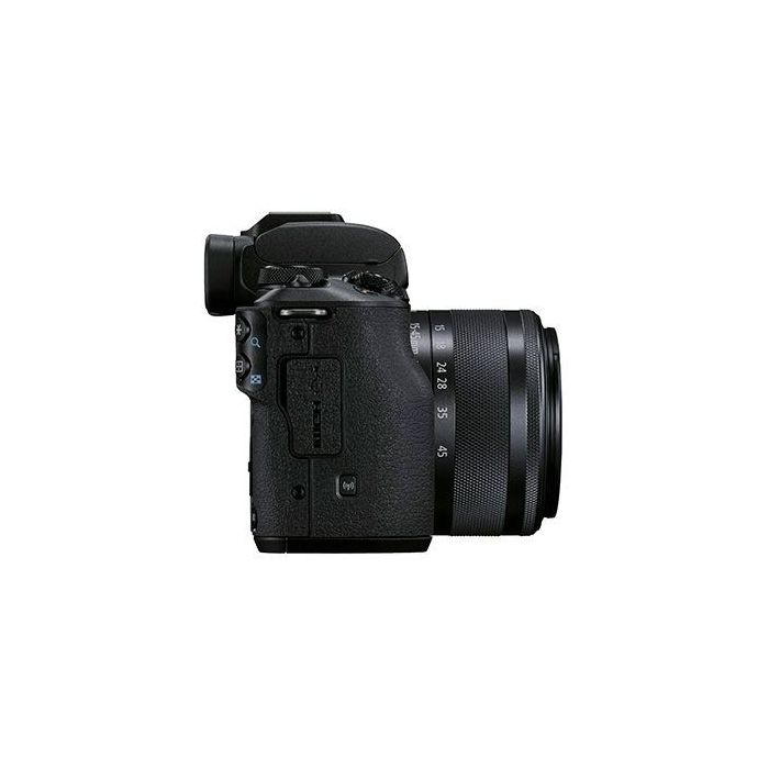 Canon EOS M50 Mark II Mirrorless Camera & 15-45mm EF-M Lens (Black)