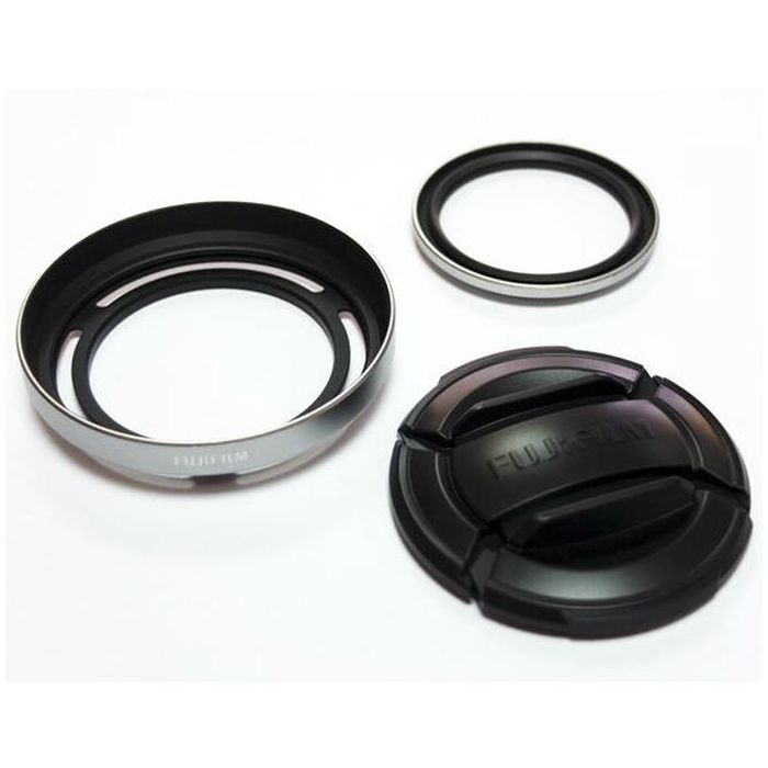 Fujifilm LHF-X20 Lens Hood & Filter Set (Silver) (Fujifilm X20/X30)