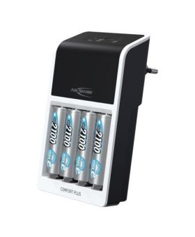 Ansmann Comfort Plus UK Battery Charger & 4x AA Batteries