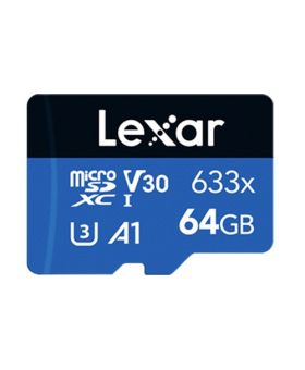 Lexar 64GB microSD Blue Series UHS-I 633x V30