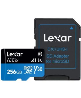 Lexar 256GB microSD Blue Series UHS-I 633x V30