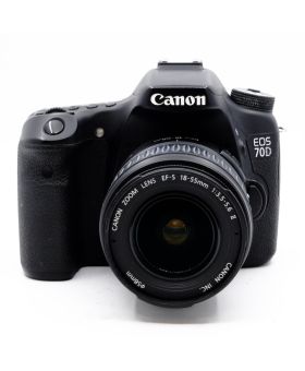 Used Canon EOS 70D DSLR Camera & 18-55mm Lens