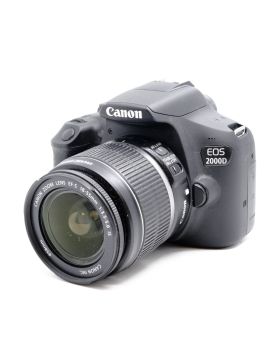 Used Canon EOS 2000D DSLR Camera & 18-55mm IS Lens