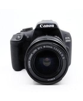 Used Canon EOS 2000D DSLR Camera & 18-55mm IS Lens