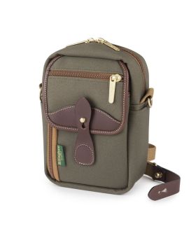 Billingham Airline Stowaway Shoulder Bag (Fibrenyte Sage/Chocolate)