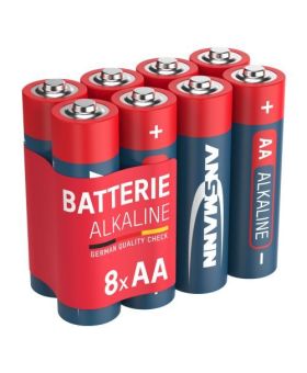 Ansmann Alkaline Mignon AA Batteries - Pack of 8