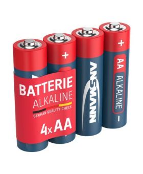 Ansmann Alkaline Mignon AA Batteries - Pack of 4