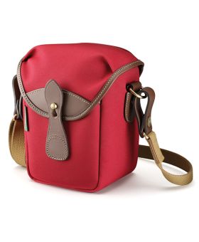 Billingham 72 Camera Bag (Burgundy Canvas/Chocolate)