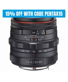 Pentax DA 20-40mm f2.8-4ED Limited DC WR Lens - Black