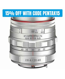 Pentax DA 20-40mm f2.8-4ED Limited DC WR Lens - Silver