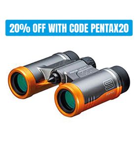 Pentax UD 9x21 Binoculars (Grey/Orange)