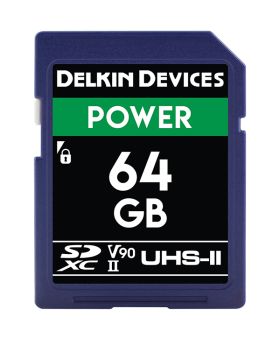 Delkin SD Power UHS-II 64GB R300/W250 V90