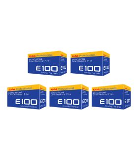 Kodak Ektachrome E100 Color Reversal 35mm Film Five Pack