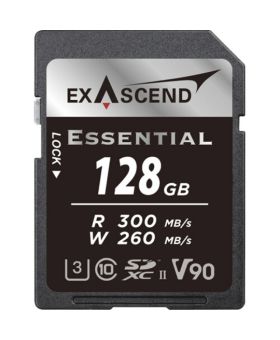Exascend Essential 128GB SDXC UHS-II V90 W260MB/s