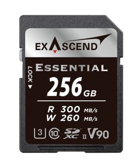Exascend Essential 256GB SDXC UHS-II V90 W260MB/s