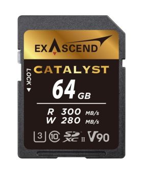 Exascend Catalyst 64GB SDXC UHS-II V90 W280MB/s