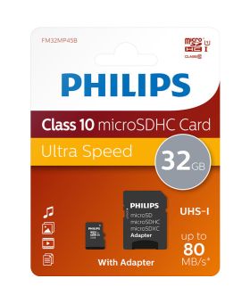 Philips 32GB Micro SD Class 10 Memory Card