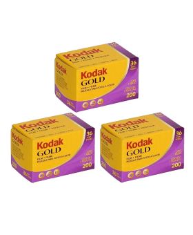 Kodak Gold 200 36 Exposure 35mm Film Triple Pack
