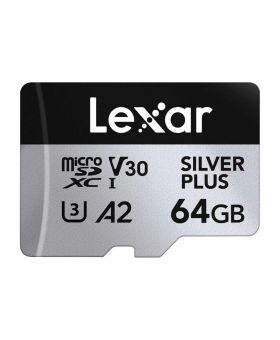 Lexar 64GB microSDXC Silver Plus UHS-1 V30 R205/W100MB/s