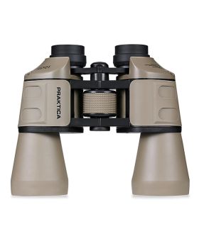 Praktica Falcon 10x50 Porro Prism Binocular With Compass & Backpack - Sand