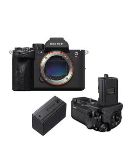 Sony A7R VI Mirrorless Camera, VG-C6 Vertical Grip & Extra NP-SA100 Battery
