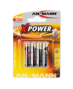 Ansmann AAA X-Power Alkaline 1.5v Batteries (4-Pack)