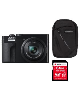 Panasonic Lumix TZ99 Compact Camera Kit - Black