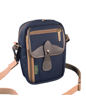 Billingham Airline Stowaway Shoulder Bag (Canvas Navy/Chocolate)