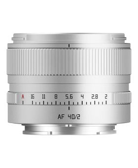 TTArtisan AF 40mm f2 Full Frame Lens - L Mount - Silver