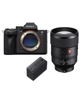 Sony A7R VI Mirrorless Camera, 135mm f1.8 GM Lens & Extra NP-SA100 Battery