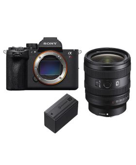 Sony A7R VI Mirrorless Camera, 24-50mm f2.8 G Lens & Extra NP-SA100 Battery