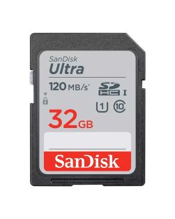 SanDisk Ultra 32GB SDHC 120 MB/S Memory Card