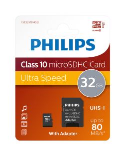 Philips 32GB Micro SD Class 10 Memory Card